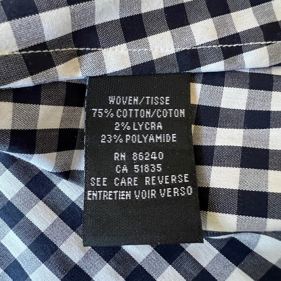 RAVEL TOP M GINGHAM CHECK FIT & FLARE TUNIC COTTON BLD CLASSIC CASUAL ELEGANCE - Picture 11 of 13